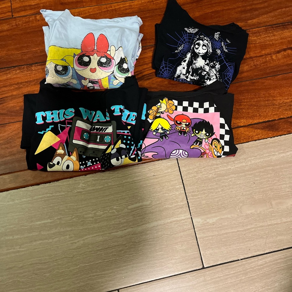 Vibrant Cartoon Graphic T-Shirts Collection